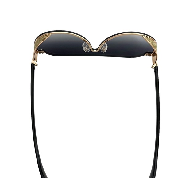 SUNGLASSES Fashion Black Gold Smokey Lenses Summer Vacation Beach Glasses - Picture 14 of 16